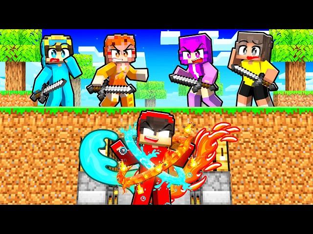 Hunters vs ELEMENTAL Speedrunner in Minecraft!