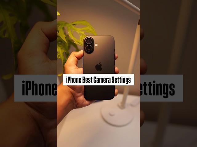 Best Camera Settings for your NEW iPhone #iphone #iphone16 #ios18 #iphone