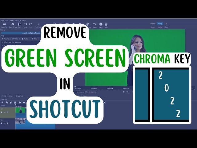 Keying in Shotcut (shotcut green screen) 2022