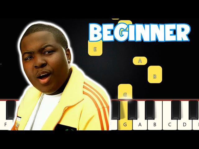 Beautiful Girls - Sean Kingston | Beginner Piano Tutorial | Easy Piano