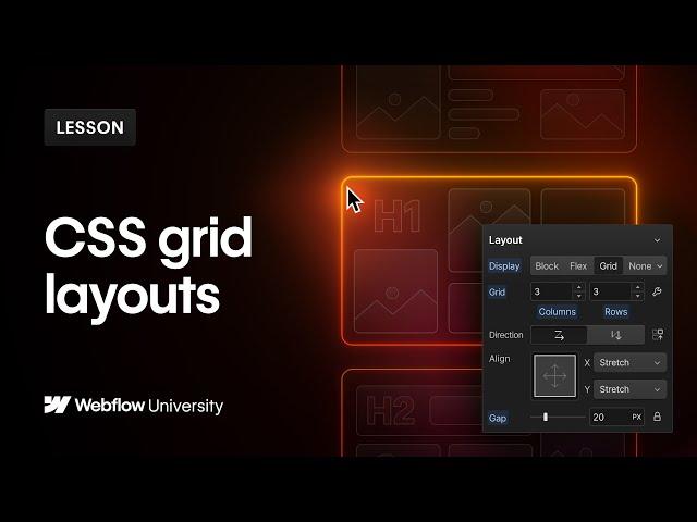 Build CSS grid layouts in Webflow — Web design tutorial