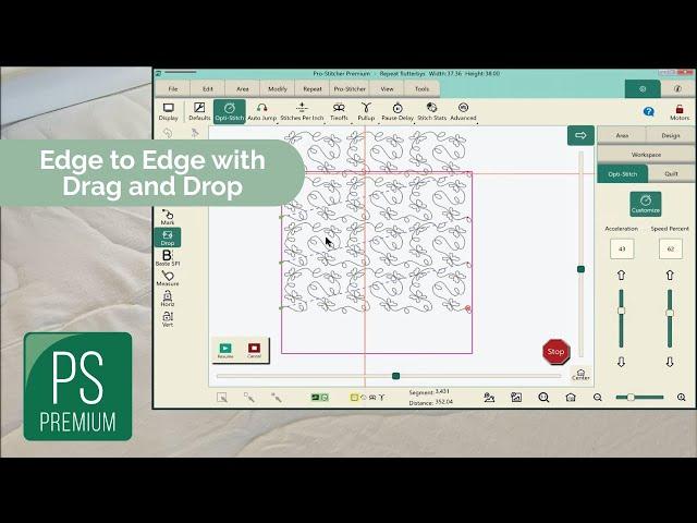 Edge to Edge with Drag and Drop - Pro-Stitcher Tutorials