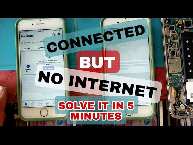 FIX ALL iPHONE CONNECTED ON WIFI BUT NO INTERNET CONNECTION
