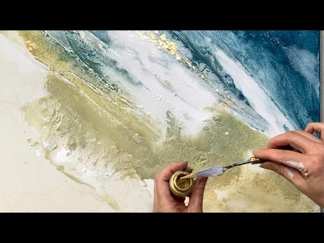 EASY Texture FAVORITE Painting Techniques - Coffee, Special Gold, Acrylic Painting for Beginners