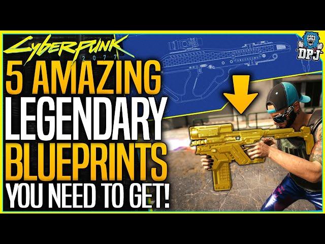 Cyberpunk 2077: 5 MUST GET HIDDEN LEGENDARY WEAPON BLUEPRINT LOCATIONS - Secret Legendary Weapons