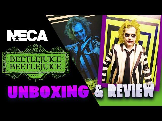 *NEW* NECA Beetlejuice "Striped Suit" Ultimate Action Figure Unboxing & Review