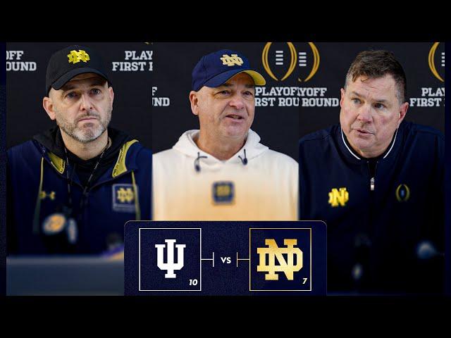 College Football Playoff: Indiana | Post-Practice Press Conference (12.16.24) | Notre Dame Football