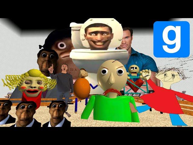 There is Nextbots Memes in the Baldis Basics room - Garrys Mod