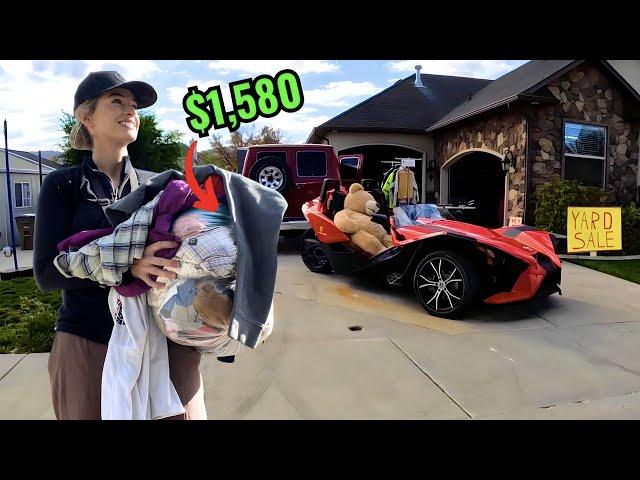 I Filled my ENTIRE Car At This Millionaire's Yard Sale