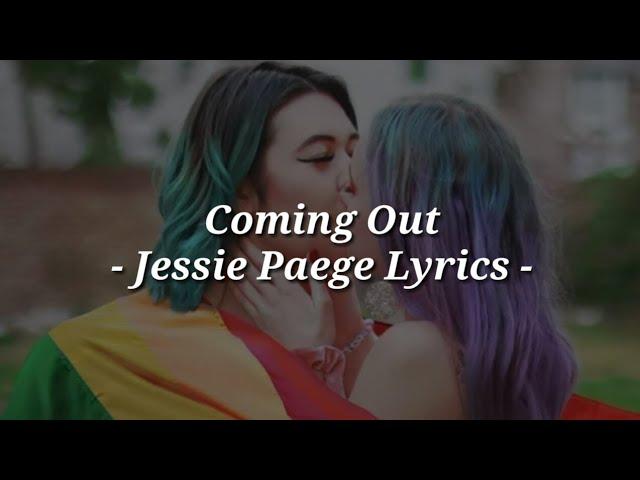 Coming Out - Jessie Paege - Lyrics