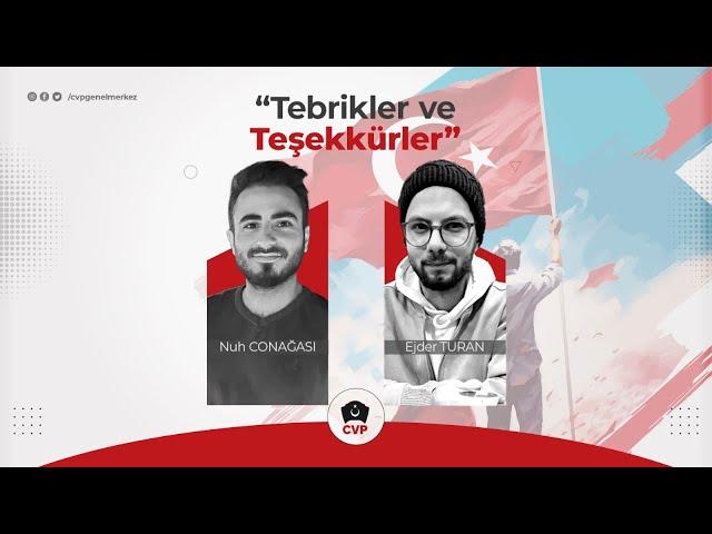 Tebrikler ve teşekkürler | Nuh Conağası - Ejder Turan | Kayseri Teşkilatı