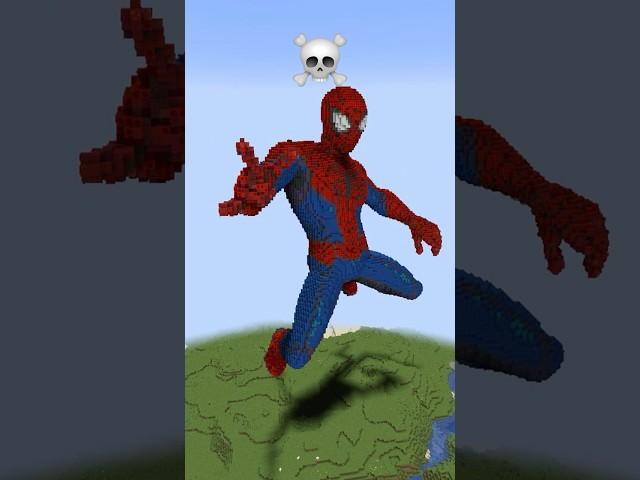 Minecraft Spider Man Build Battle - Noob vs Pro vs Hacker vs God #shorts