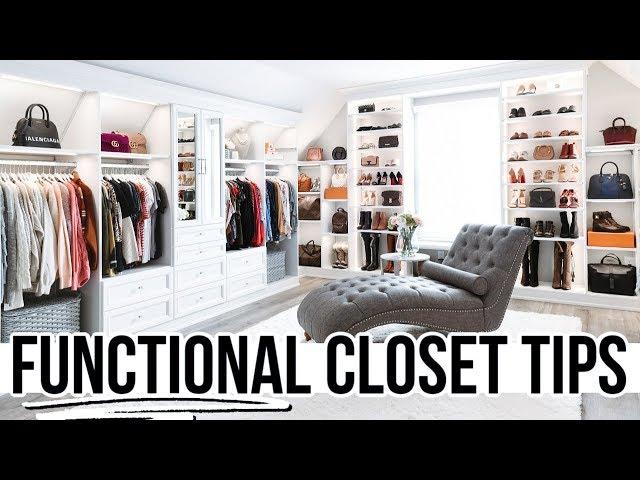 10 Tips for a FUNCTIONAL Walk-In Closet or Dressing Room