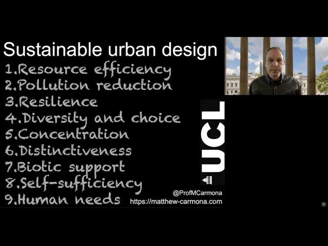 Sustainable urban design