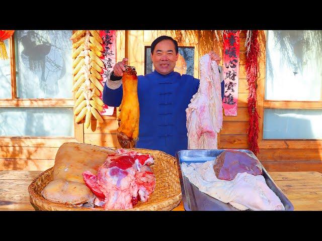 Beef Organs stewed into a yummy Meal!Lung, Tripe, Liver Cooked in Homemade Sauce|Uncle Rural Gourmet