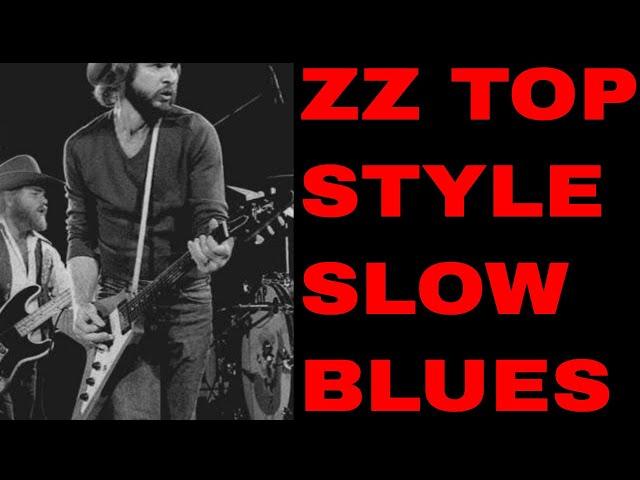 Slow ZZ Top Style Blues Jam Track (B Minor 12 Bar Blues)