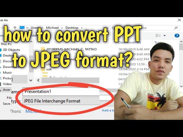 How to Convert PowerPoint Presentation to JPEG FORMAT