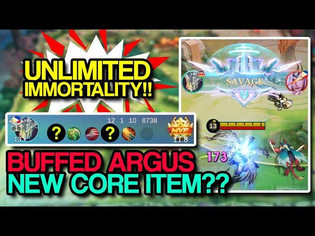 IS THIS THE NEW META? ARGUS BUFFED HARD?? || MOBILE LEGENDS ADVANCED SERVER TEST GAME