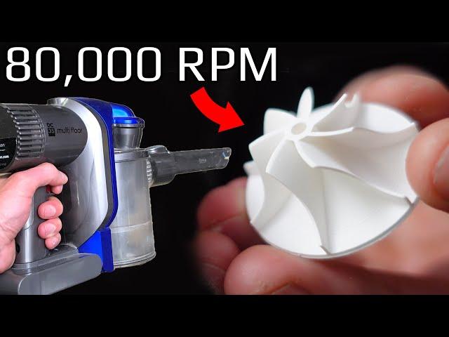 3D Printed Turbo Impeller VS Dyson Motor