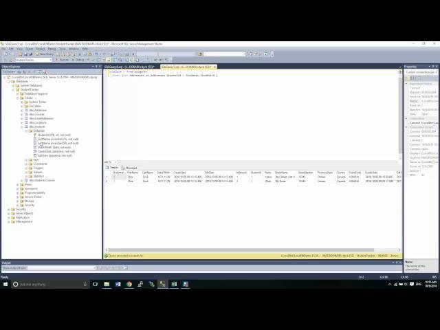 Microsoft SQL Server Management Studio Part 8 - Rename Columns