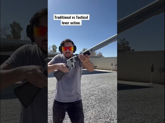 Traditional vs Tactical lever action.