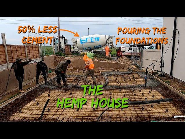 #2 - A 50% reduction in cement! Pouring the foundations for the Hemp house.