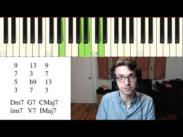 Left Hand Piano Voicings for Most Common Jazz Chords