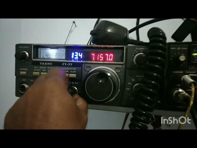 radio pemancar HF #yaesu ft77  yaesu FT707 #allband #ssb #hf #bitx #40m #radiojadul