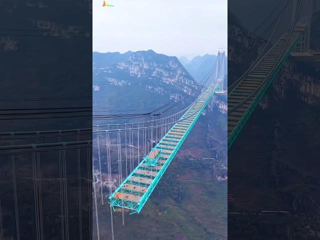 HIGH-SPEED ACCESS BRIDGE 2025 || HUAJIANG CANYON BRIDGE #engineering #bridge #construction #highway