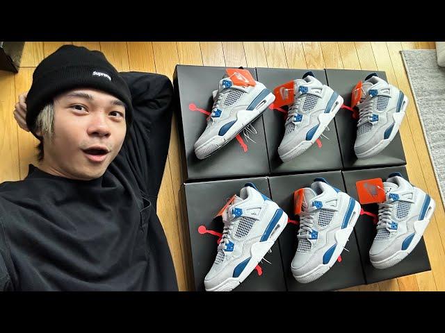 BOTTING the Jordan 4 MILITARY BLUE LIVECOP - Reselling VLOG HT$10K EP17