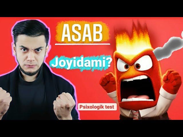 ASABIZNI TEKSHIRIB KO'RING? |  PSIXOLOGIYA |PSIXOLOGIK TEST