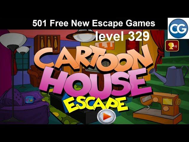 [Walkthrough] 501 Free New Escape Games level 329 - Cartoon house escape - Complete Game