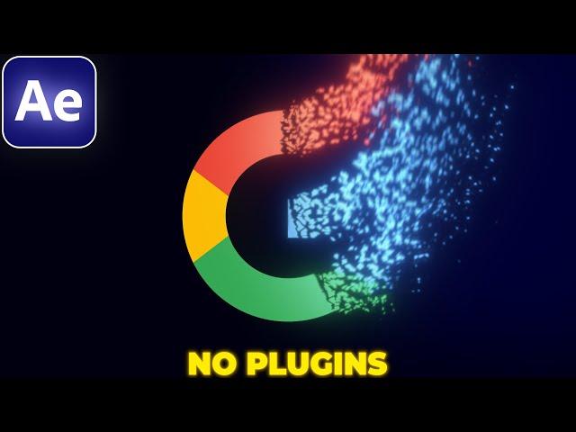 Particle Logo Animation in After Effects | NO PLUGINS