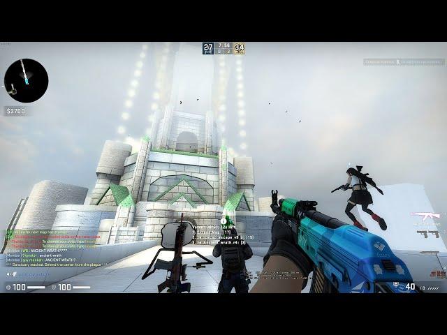 CSGO ZOMBIE ESCAPE ze_SANCTUARY_v1_2 (Solo Win) On GFL