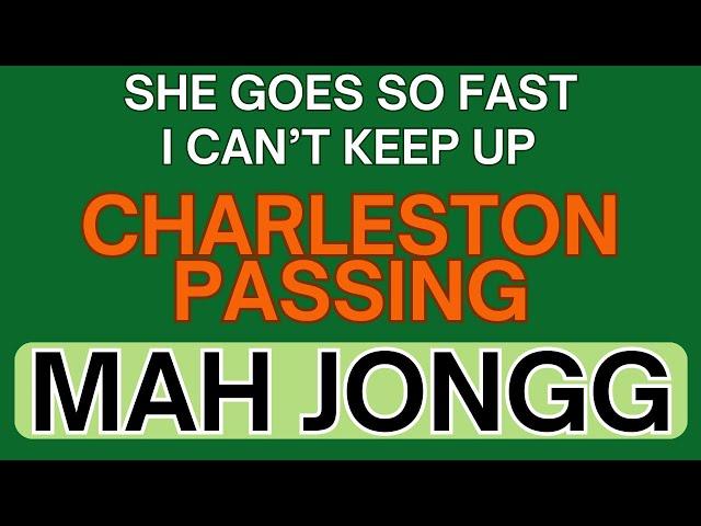 How to Play Mah Jongg Charleston passing too quick how to keep up NMJL rules 12-03-24 #mahjong