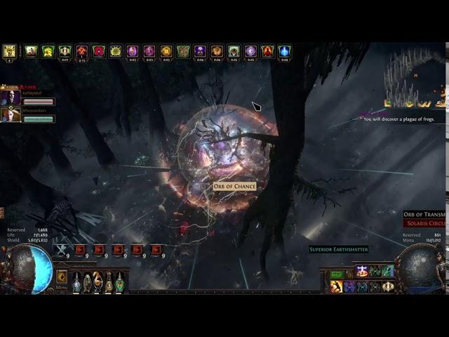 Path Of Exile T15 Dark Forest 100% delirium JUICE!