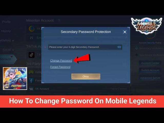 How To Change Password On Mobile Legends 2024 | Change Moonton Password