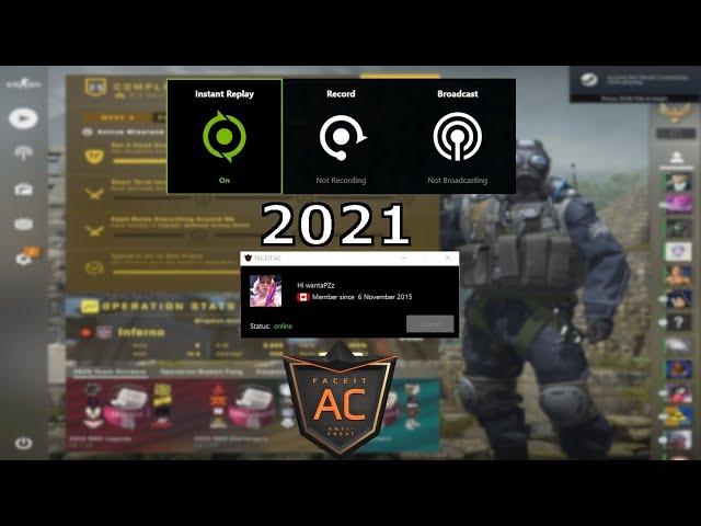 FACEIT SHADOWPLAY FIX [2021] *WORKING*