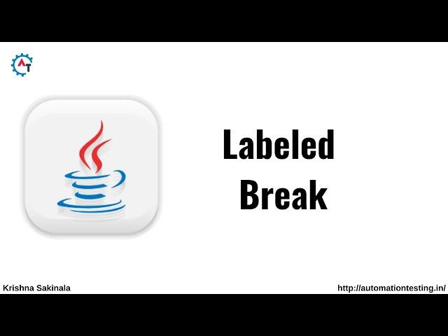 Labeled Break Statement in Java | Java Tutorial For Beginners | Java Break Statement|Break Statement