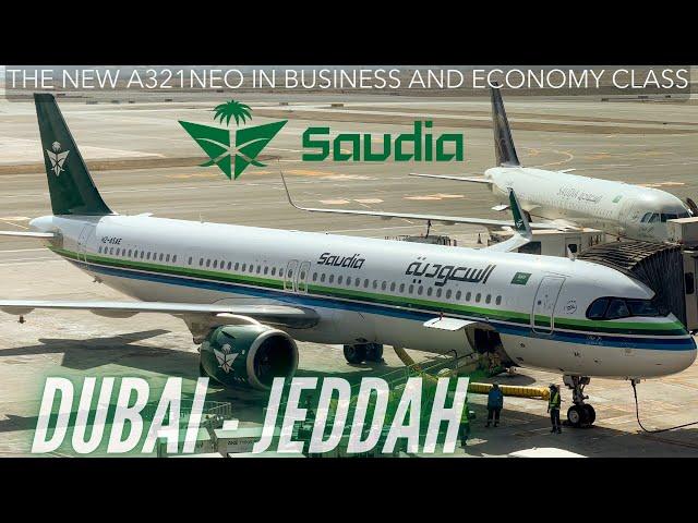 Saudia A321neo in Business Class and Economy Class! | Dubai to Jeddah | Trip Report