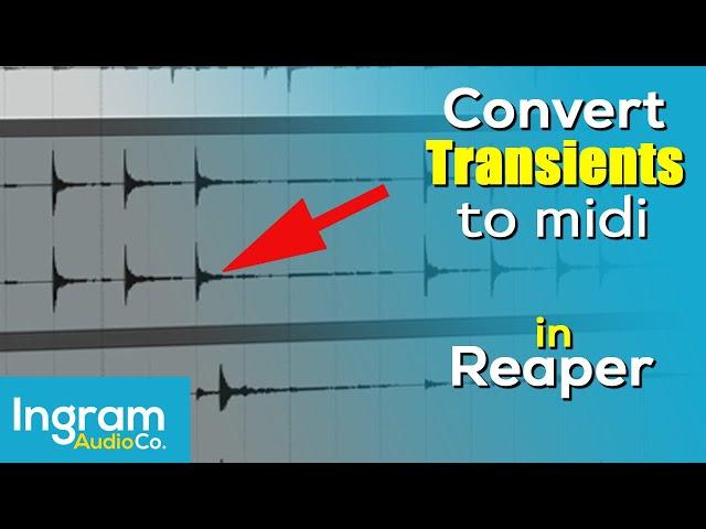 Converting Transients to MIDI in Reaper