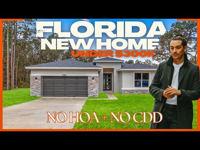 BRAND NEW HOME UNDER $300K, NO HOA, NO CDD | OCALA, FLORIDA HOME TOUR