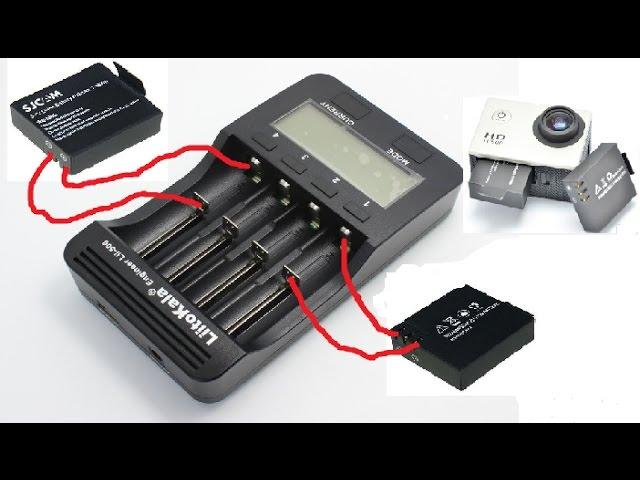 Check the real capacity of the battery for Sjcam camera, GoPro and the like.