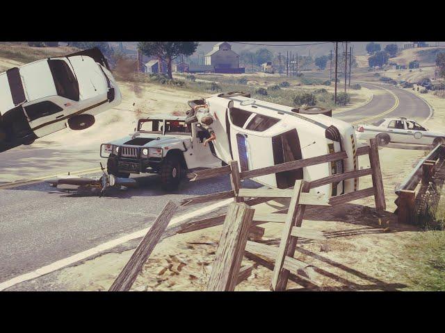 GTA 5 Hummer H1 Offroad Police Chase