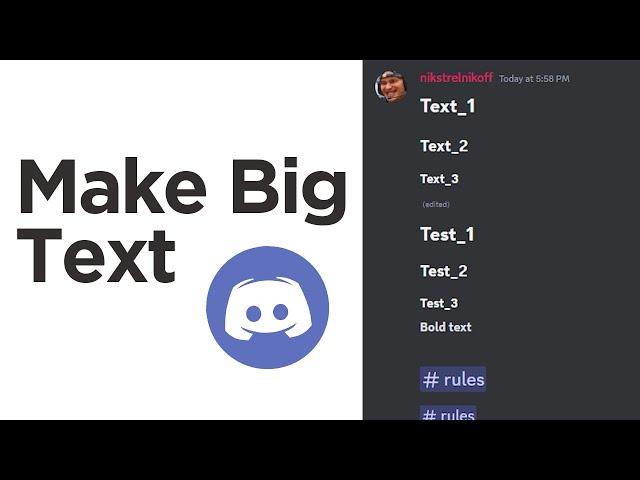 How to Make Big Text in Discord - full fast guide