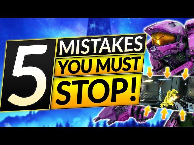 Top 5 BRUTAL Mistakes You Are Still Making - RANK UP FAST - Halo Infinite Guide