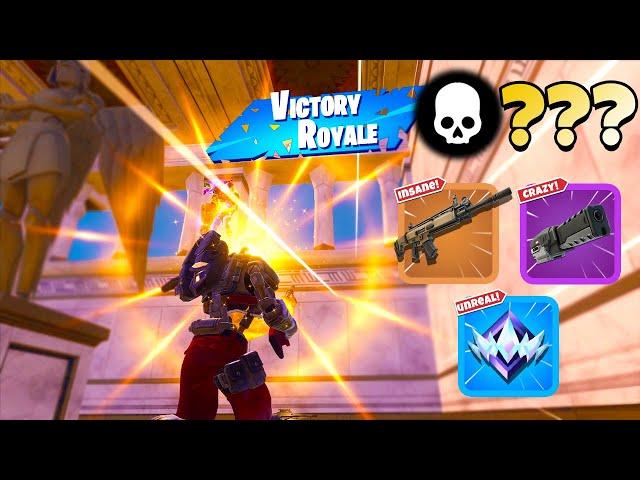 High Elimination Unreal Ranked Solo Zero Build Win Gameplay (Fortnite Chapter 5 Season 4)