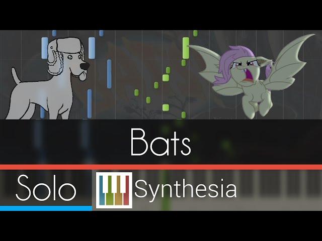 Bats! (Stop the Bats) - |SOLO PIANO COVER w/LYRICS| -- Synthesia HD