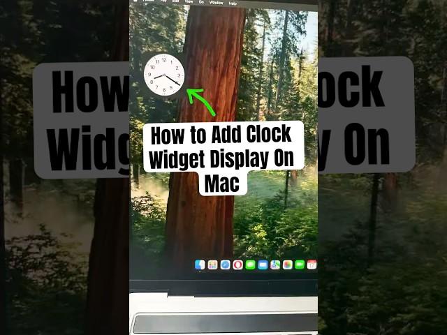How to Add Clock Widget On Mac #appleuser #tutorial