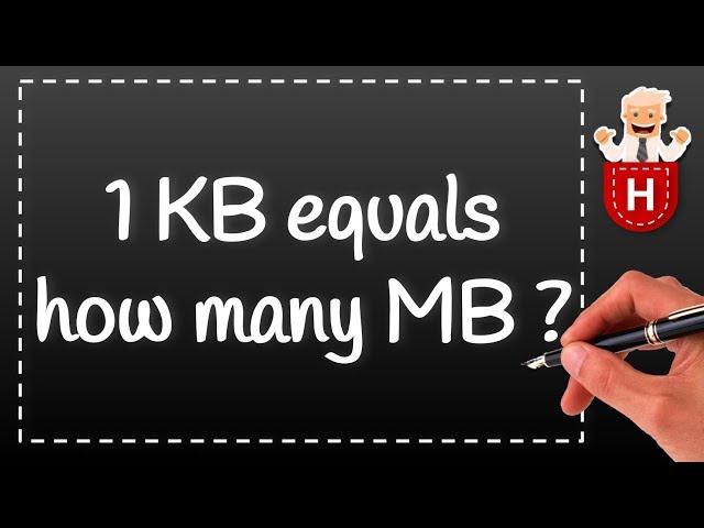 1 KB equals how many MB